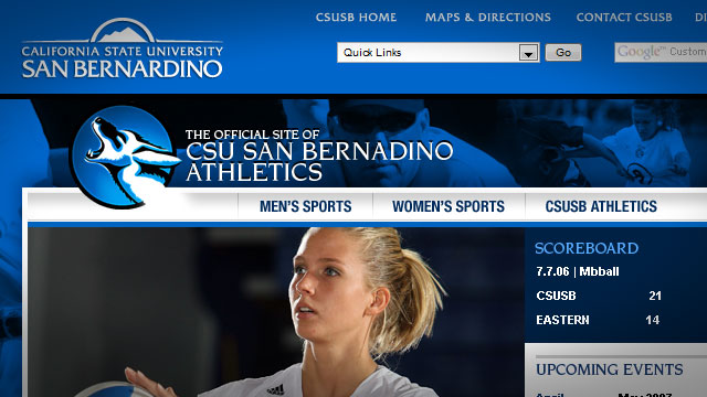 CSUSB Athletics - Website